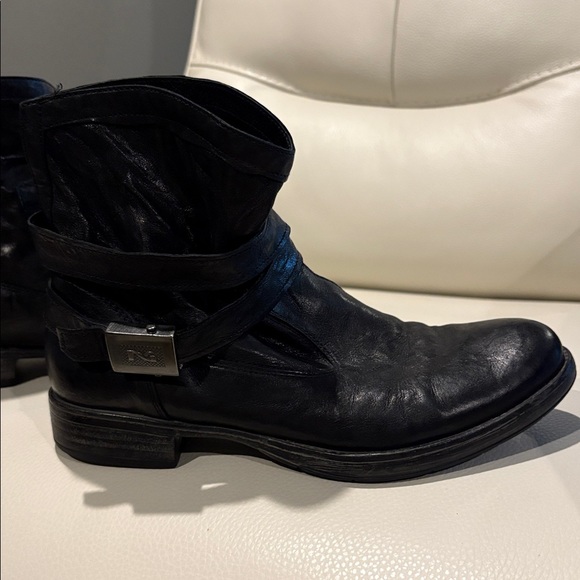 Nero Giardini Black Italian Leather Boots Sz 38/8 #motorbike #punk #grunge - Picture 8 of 16